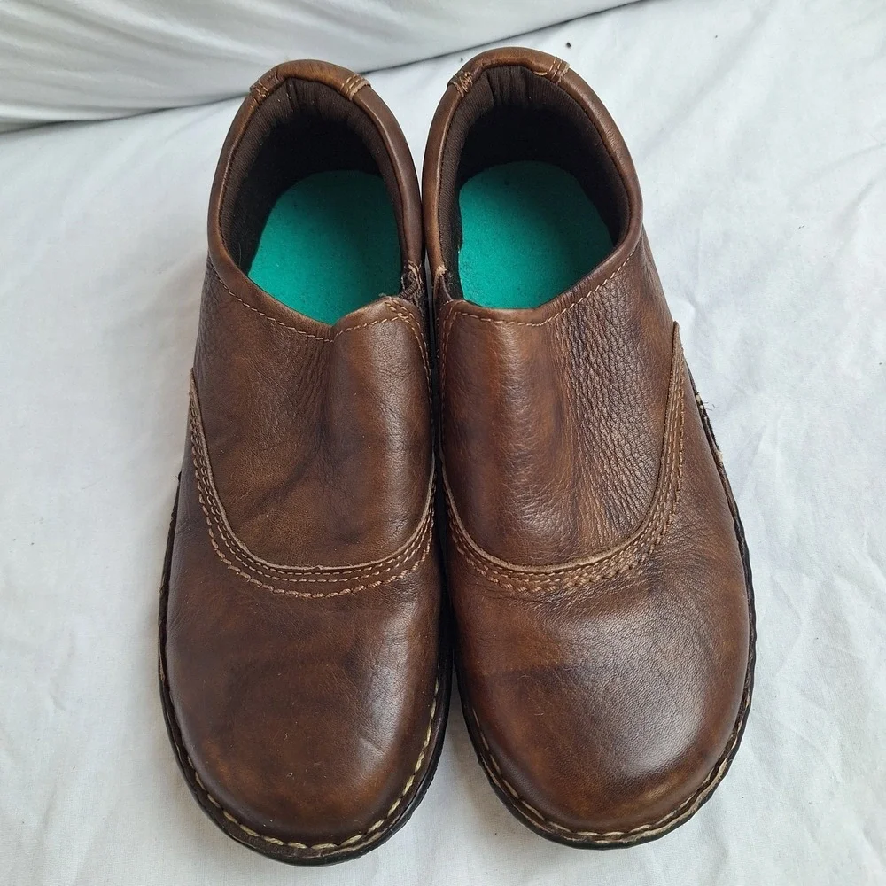 Eastland Hillside 8.5W Women's Leather Upper Shoes Style 3800-02 Brown‎ Slip On